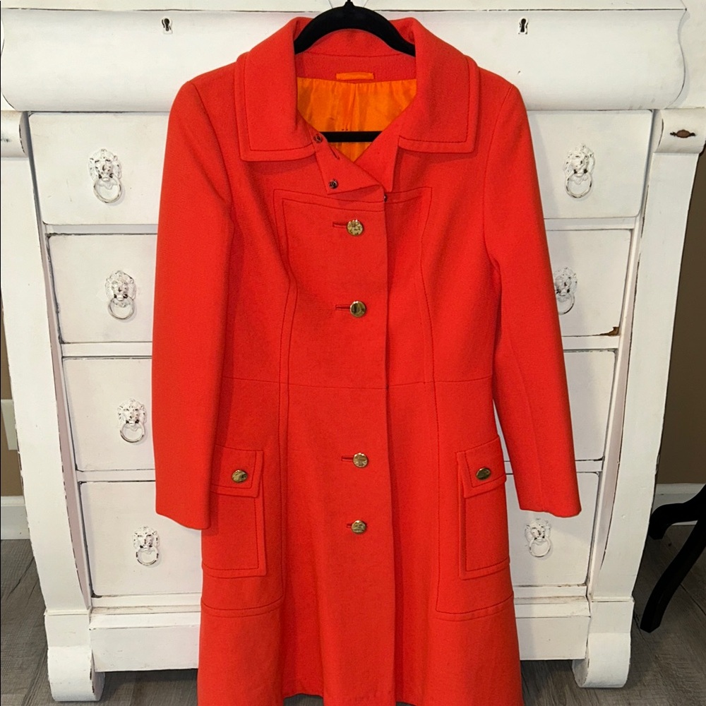 Vintage Andre Peters of London  Women's 60’s Orange Coat